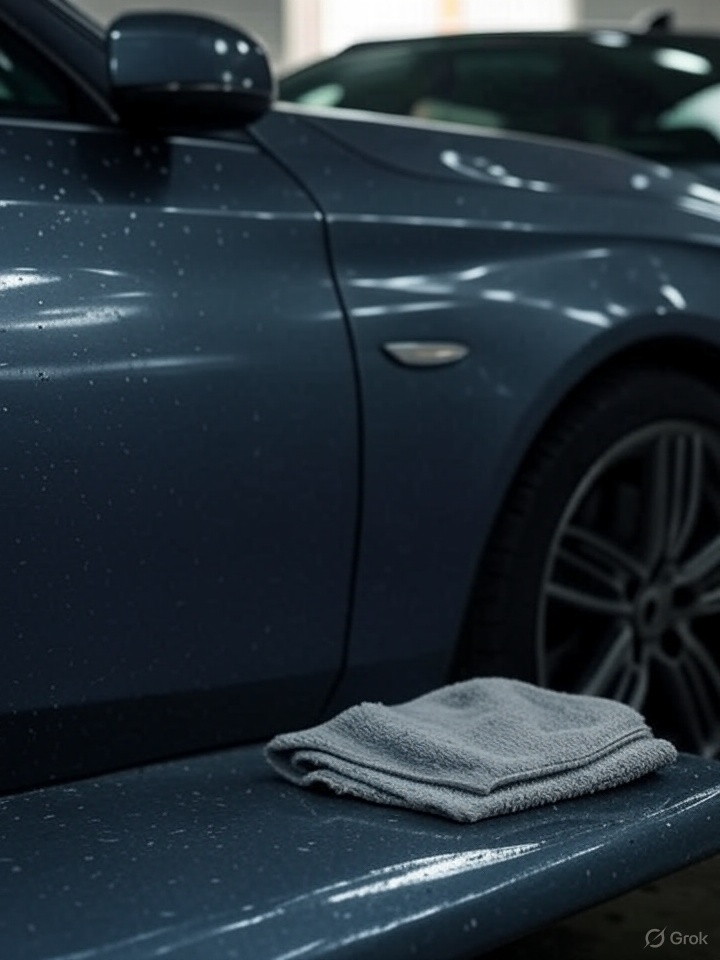 traces d'eau sur carrosserie